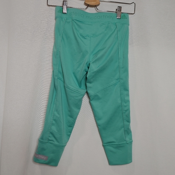 Stella McCartney x Adidas The Essential 3/4 Tight Leggings Shimmer Green XS - Picture 3 of 10
